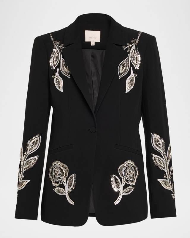 Karlie Beaded Paisley Blazer